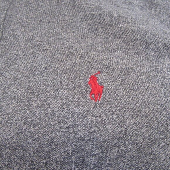 Polo Ralph Lauren Men’s Slim Fit Polo Shirt Large Gray Red Pony Short Sleeve - Picture 4 of 8